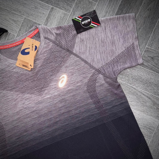 Asics Seamless T-Shirt - Lavender and Grey