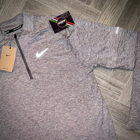 Nike Stride Dri-Fit 1/4 Zip - Smoke Grey/Heather