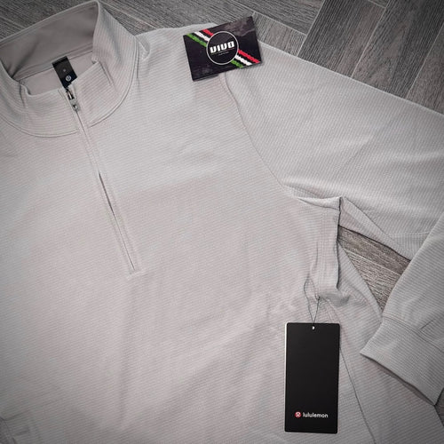 White Silver Drop Lululemon Reflective Knit Running Half Zip