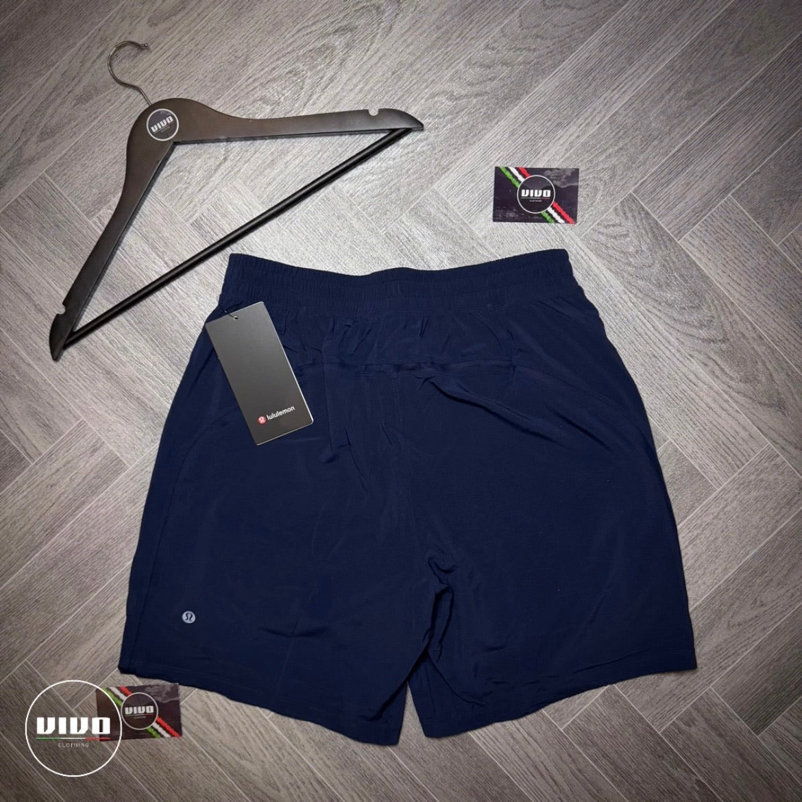 True Navy Lululemon Pace Breaker Lined Short 7 Inch