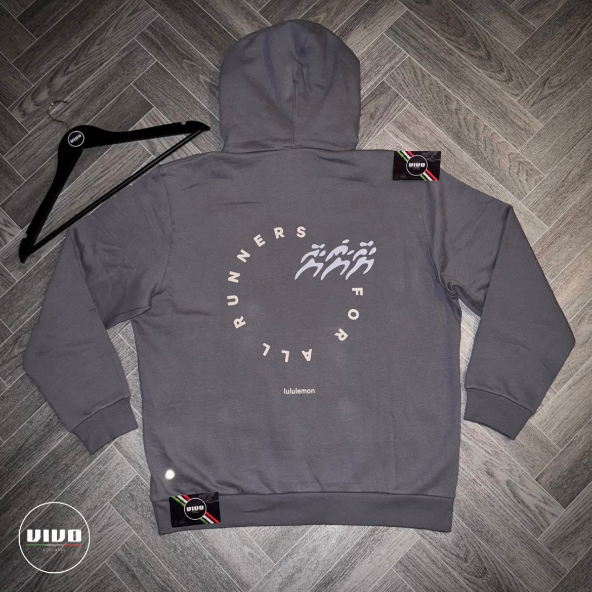 Solar Grey Lululemon Steady State Pullover Hoodie Run Graphic