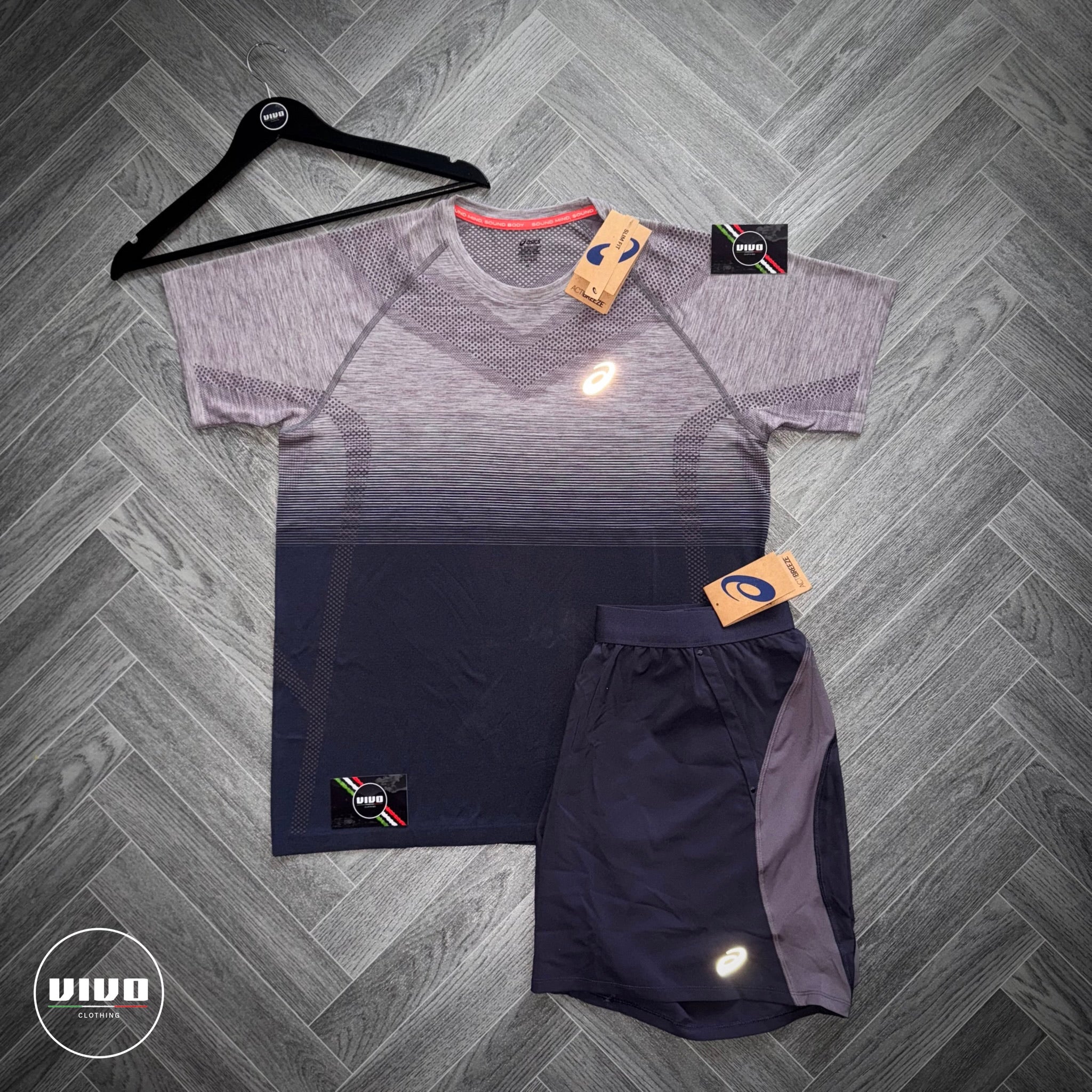 Lavender and Grey Asics Seamless Set