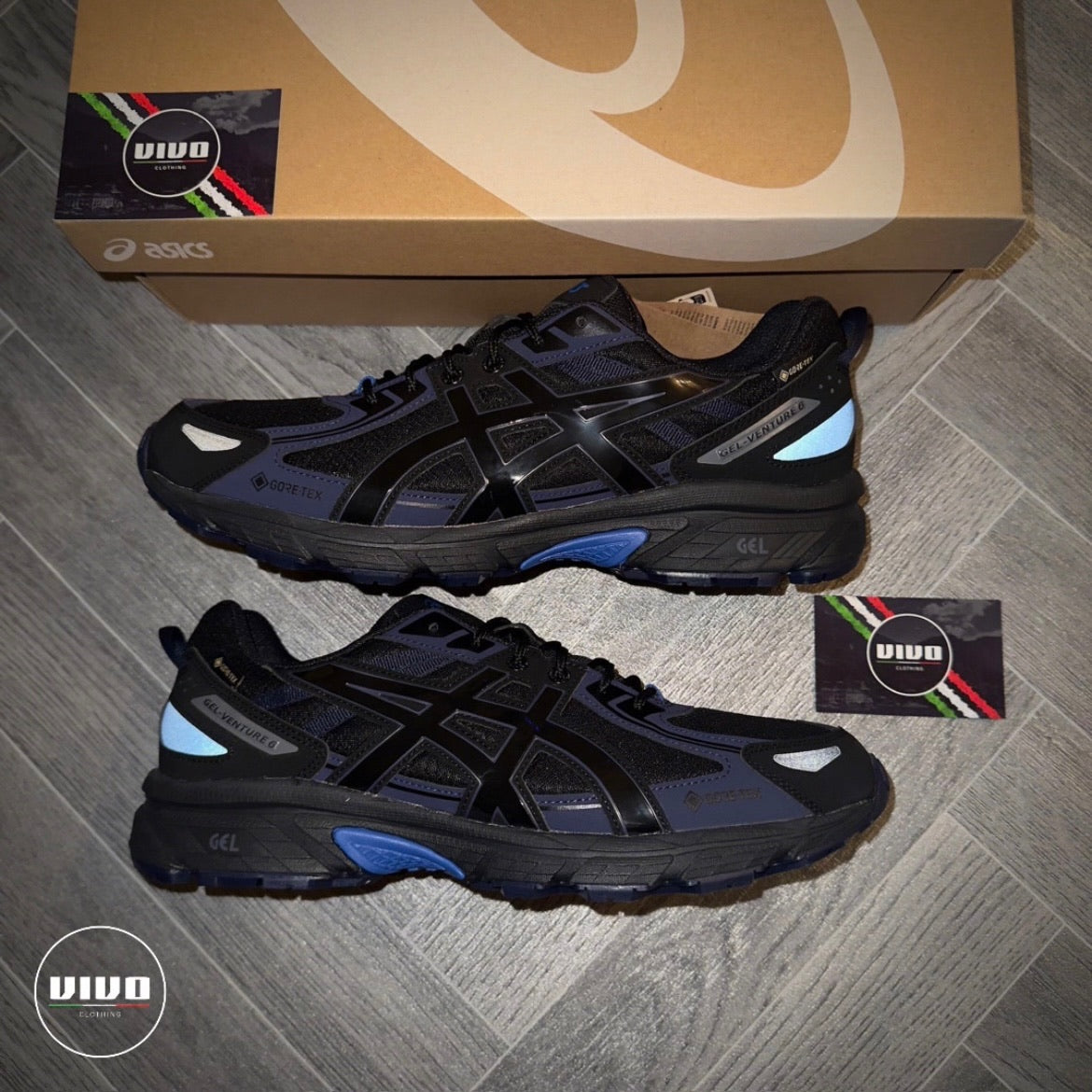 Illusion Blue/Black ASICS Gel-Venture 6 GTX