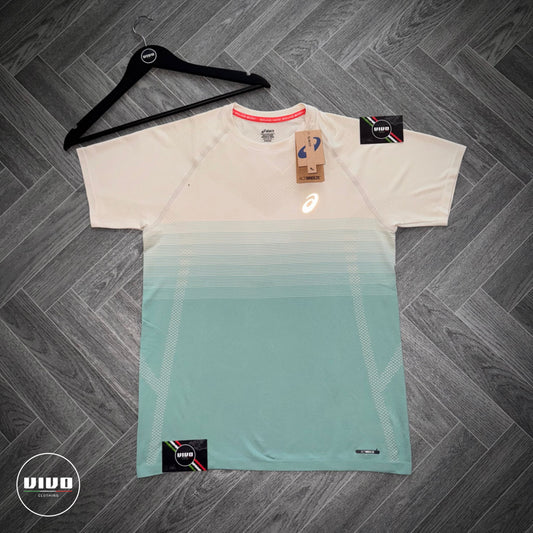 Asics Seamless T-Shirt - Mint and White