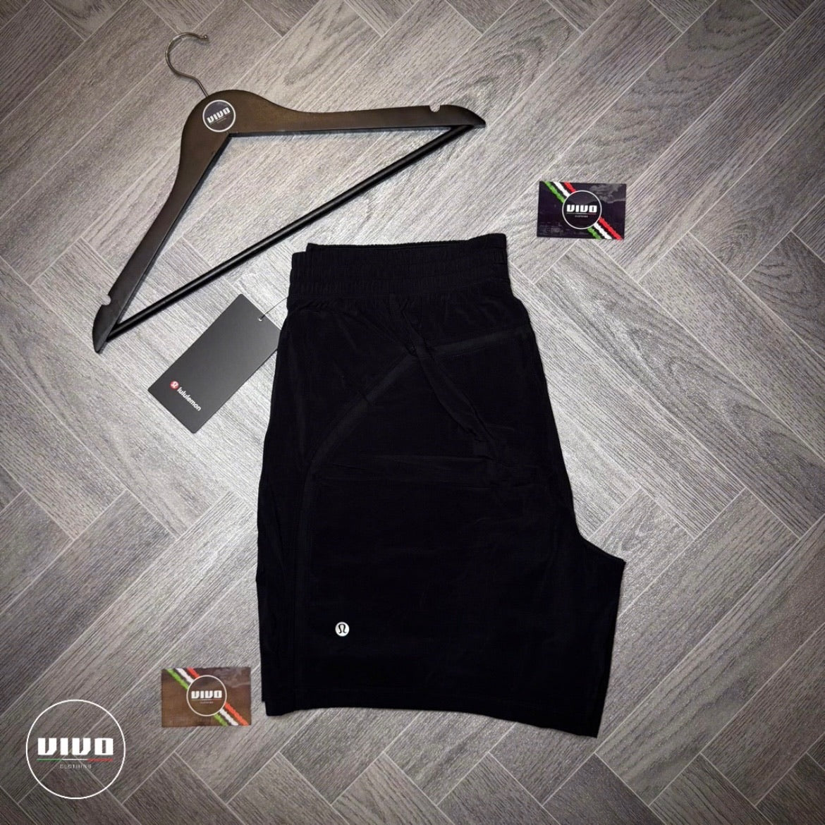 Black Lululemon Pace Breaker Lined Short 7 Inch