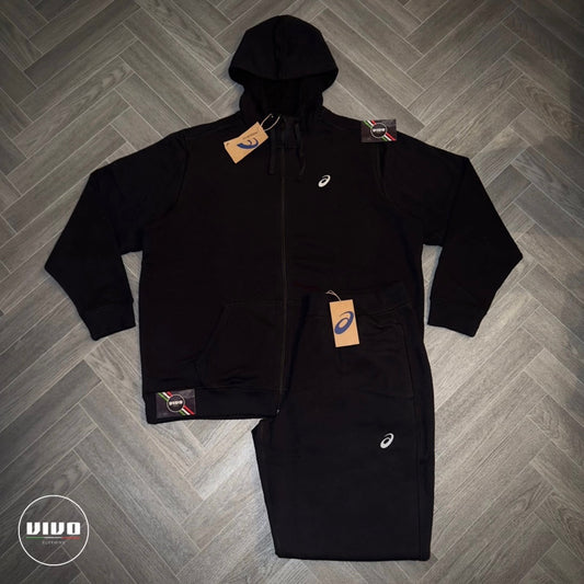 Asics Sport Knit Tracksuit - Black