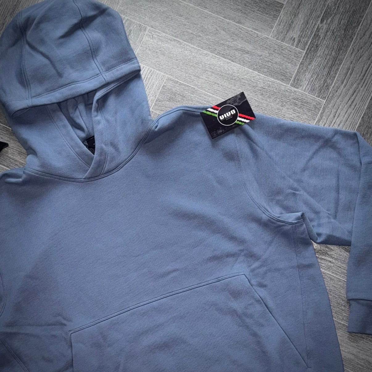 Washed Denim Lululemon Steady State Pullover Hoodie