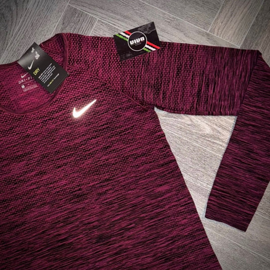 Women’s Nike 1.0 Long Sleeve Tech Knit - Purple