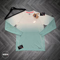 Mint and White Asics Seamless Long Sleeve T-Shirt