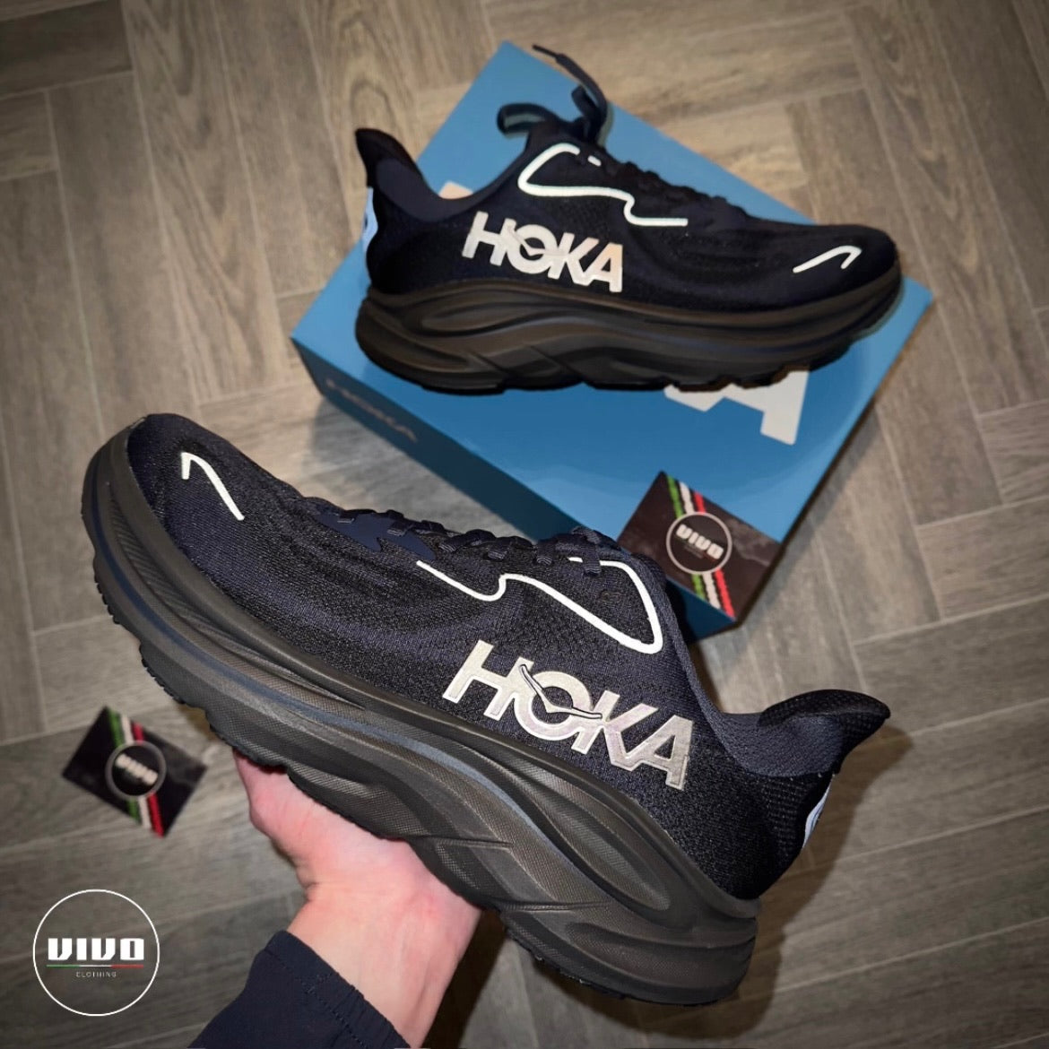 Varsity Navy/Black HOKA Clifton 10