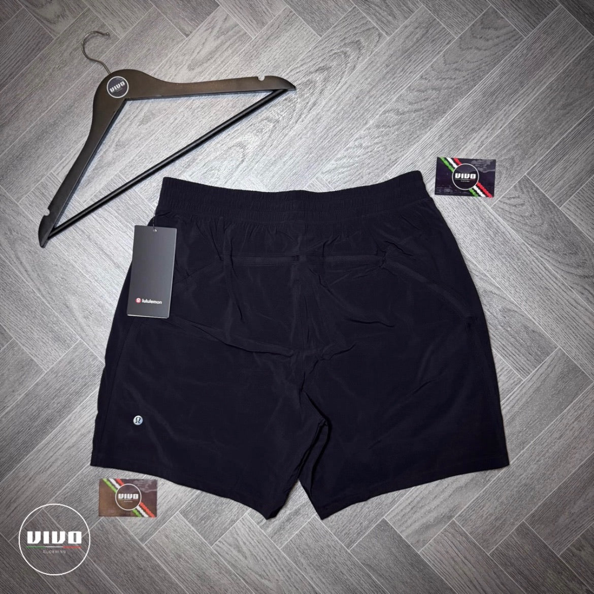 Black Lululemon Pace Breaker Lined Short 7 Inch