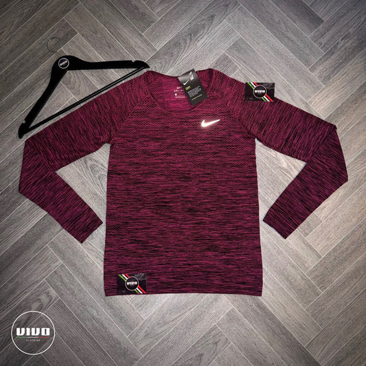 Women’s Nike 1.0 Long Sleeve Tech Knit - Purple