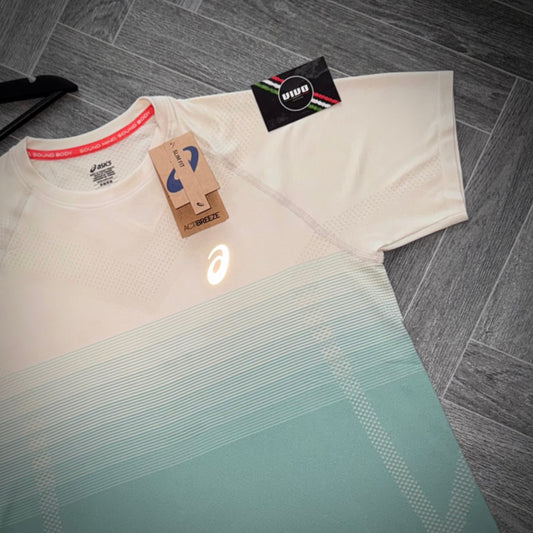 Asics Seamless T-Shirt - Mint and White