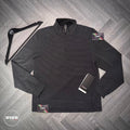 White Black Lululemon Reflective Knit Running Half Zip