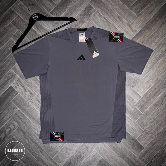 Adidas Designed for Training-Intensity Tee - Grey Blend/Lilac