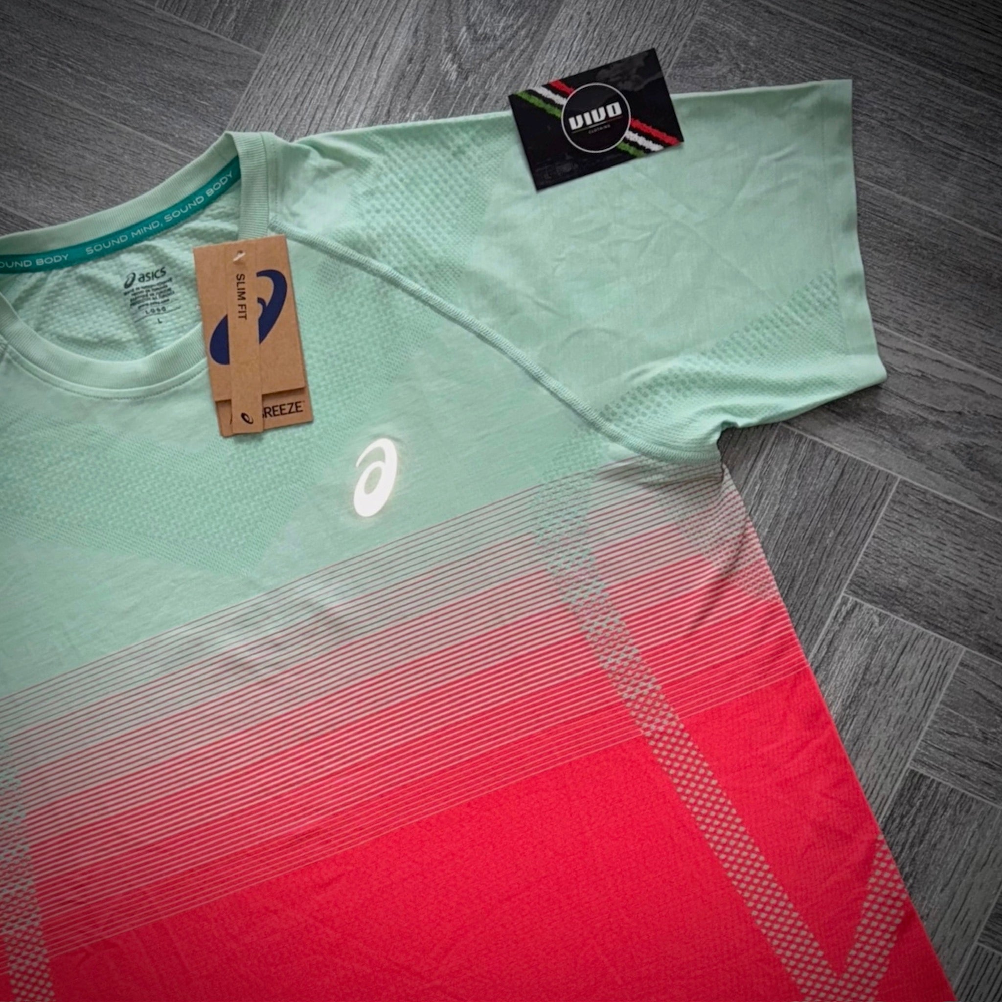 Coral Reef/Oasis Green Asics Seamless T-Shirt