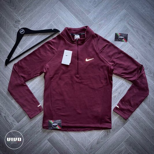 Nike Thermal 1/4 Zip - Burgundy